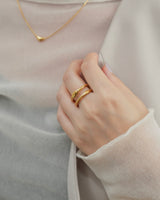 dual curve stainless ring (stainless steel)