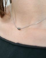 Sleek Bean Snake Chain Necklace(stainless steel)