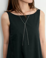 nfinite sliding lariat necklace(stainless steel)