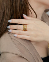 knot link stainless ring (stainless steel)