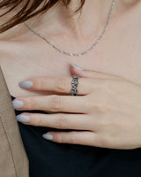 Gothic Cross Chain Ring(stainless steel)