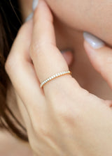 Minimal Cubic Zirconia Ring