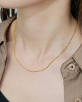 twinkle screw chain necklace(stainless steel)