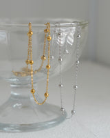 Station Ball Necklace(stainless steel)