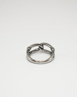 Double Line Knot Silver Ring(stainless steel)