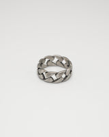 cuban chain wide ring(stainless steel)