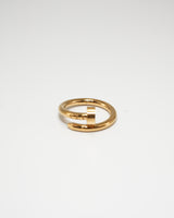 Nail Wrap Gold Ring(stainless steel)