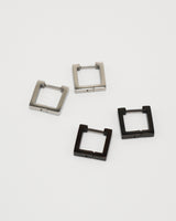 square hoop pierce(stainless steel)