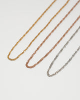 twinkle screw chain necklace(stainless steel)