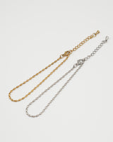 Oval Rice Chain Bracelet(stainless steel)