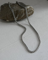 thick silver stainless necklace(stainless steel)