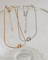 knot snake chain bracelet(stainless steel)