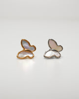 butterfly shell stud pierce(stainless steel)