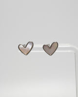 heart shell stud pierce(stainless steel)