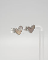 heart shell stud pierce(stainless steel)