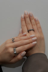 gothic cross eternity ring(stainless steel)