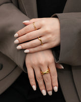 triple union stainless ring