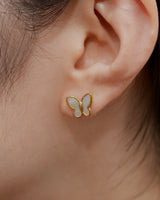 butterfly shell stud pierce(stainless steel)