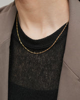 twinkle screw chain necklace(stainless steel)