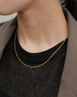 twinkle screw chain necklace(stainless steel)