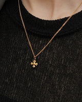 mini cross necklace(stainless steel)