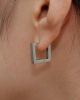 square hoop pierce(stainless steel)