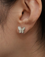 butterfly shell stud pierce(stainless steel)