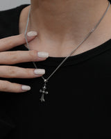 vintage cross necklace(stainless steel)