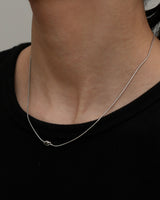 knot snake chain necklace(stainless steel)