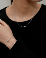 knot snake chain bracelet(stainless steel)