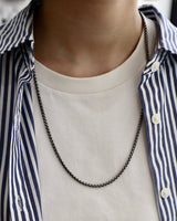 thick black stainless necklace(stainless steel)