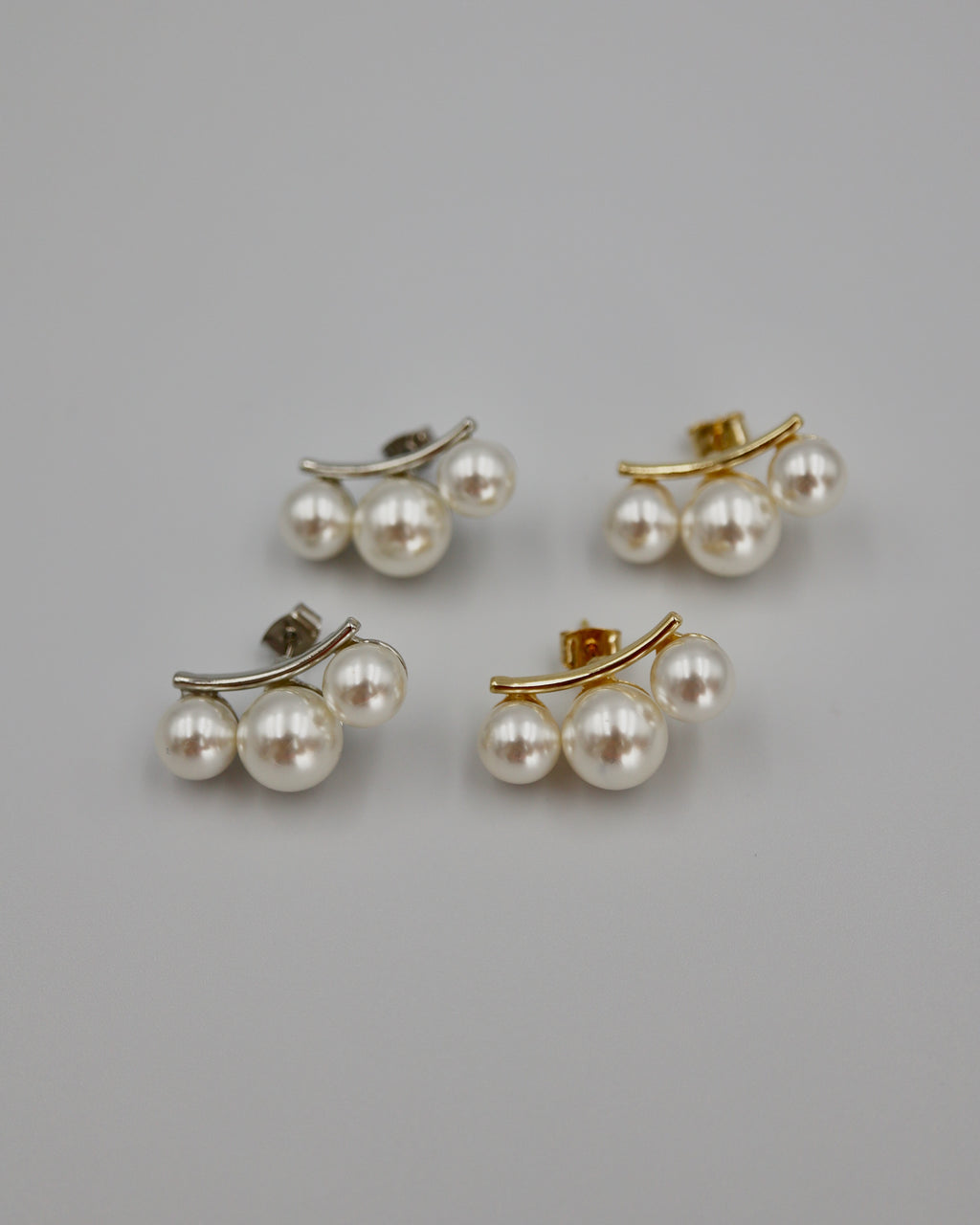 PRMAL MULTI CURVE EARRING k18 両耳✖️パールキャッチ Creamdot.】両 