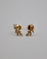 curve leaf pierce & earrings