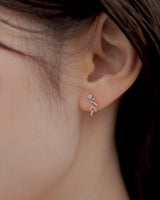 curve leaf pierce & earrings
