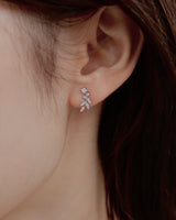 curve leaf pierce & earrings