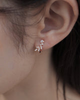 curve leaf pierce & earrings