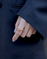 matte double stroke ring