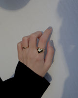 shiny heart ring