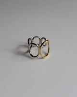 gradation golsil circle ring