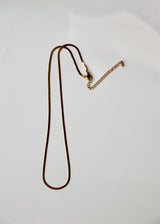 flat snake stainless necklace