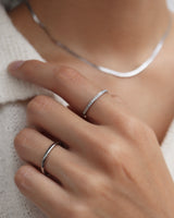 minimal cubic zir Ring(stainless steel)