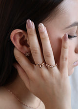 quilting pattern stainless ring