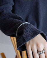 twisted rope stainless bracelet(stainless steel)