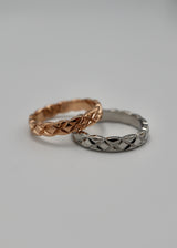 quilting pattern stainless ring