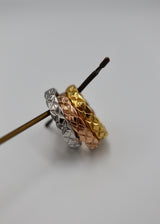 quilting pattern stainless ring