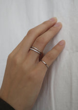 Minimal Cubic Zirconia Ring