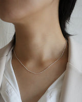 crystal chain necklace (silver925)