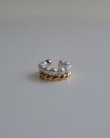 twist pearl ear cuff