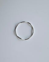 thin ripple line ring (silver925)