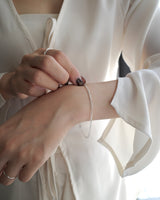 dot & chain bracelet(silver925)